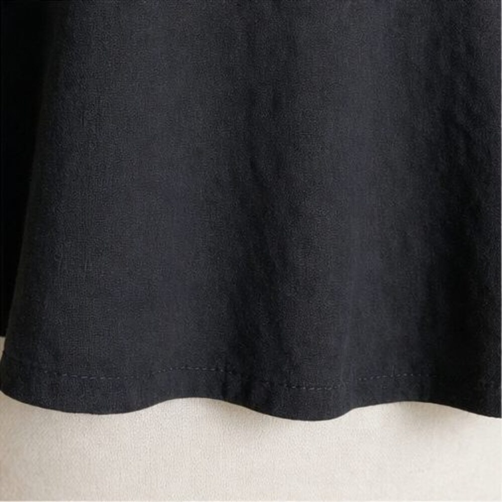 Black Button Blouse - Picture 6 of 6